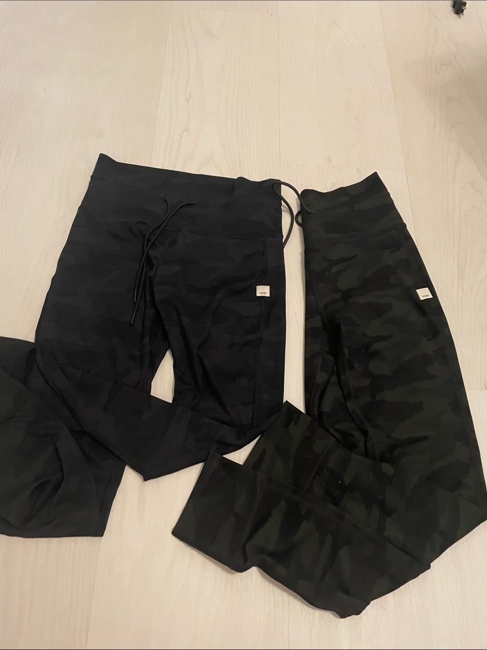 2 pair of Camouflage Leggings - Black & Olive